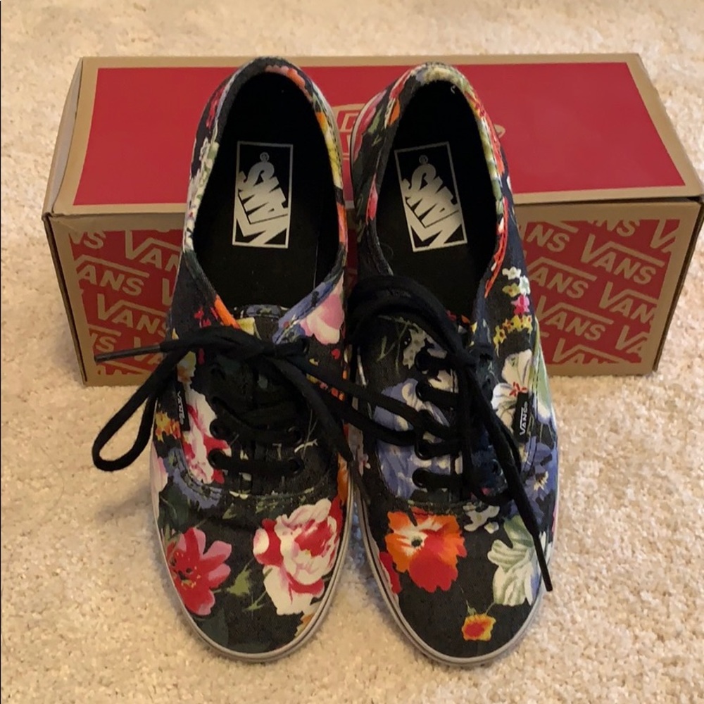 VANS Floral Canvas Sneakers